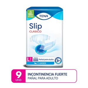 Tena Slip Clásico Pañal para Adultos Talla L - Bolsa 9 und