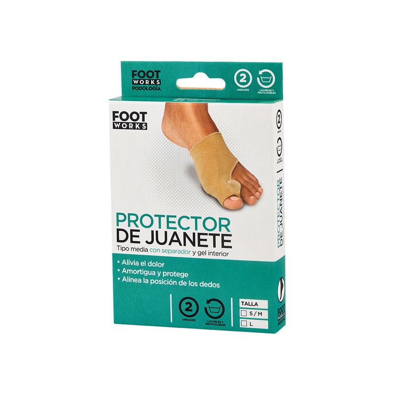 Foot-Works-Media-Protectora-para-Juanete-con-Separador-Talla-S---Caja-2-und