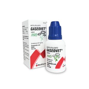 Gaseovet 80 mg/ml Suspensión Gotas Sabor Anís - Frasco 15 ml