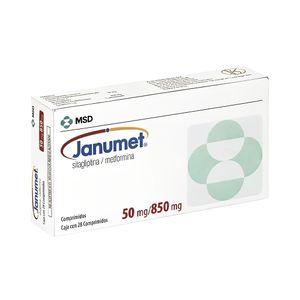 Janumet 50 mg/850 mg Comprimidos - Caja 28 und