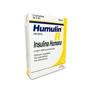 Humulin R 100 ui/ml Solución Inyectable Prellenada - Cartucho 3 ml