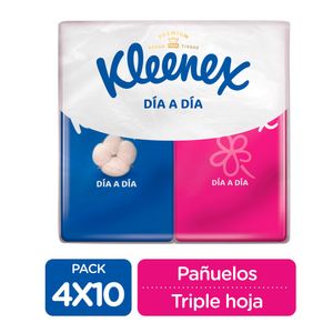 Kleenex Pocket Pañuelos - Pack 4 und (10 und c/u)