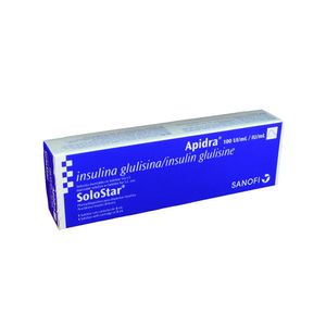 Apidra Solostar 100 u/ml Solución Inyectable - Cartucho 3 ml