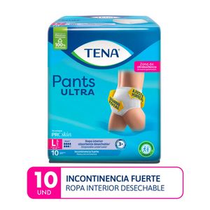 Tena Pants Ultra Ropa Interior Desechable Adultos Talla L - Bolsa 10 und