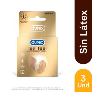 Durex Real Feel Preservativos - Caja 3 und