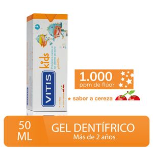 Vitis Kids 2 a 6 Años Gel Dentrífico - Tubo 50 ml