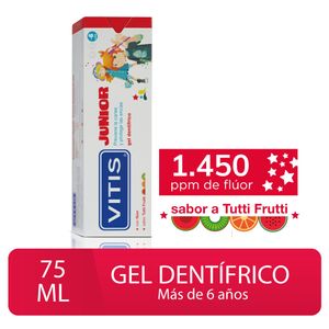 Vitis Junior +6 Años Gel Dentrífico - Tubo 75 ml