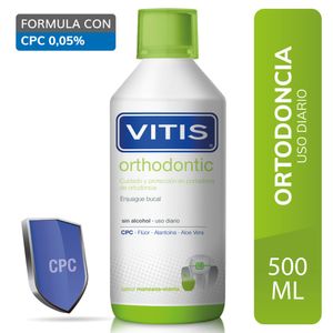 Vitis Orthodontic Enjuague Bucal - Frasco 500 ml