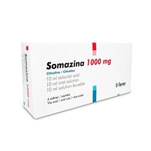 Somazina 1000 mg Solución Oral Sobres - Caja 6 und