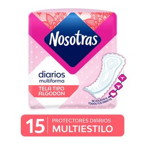 Nosotras Multiestilo Protectores Diarios - Bolsa 15 und