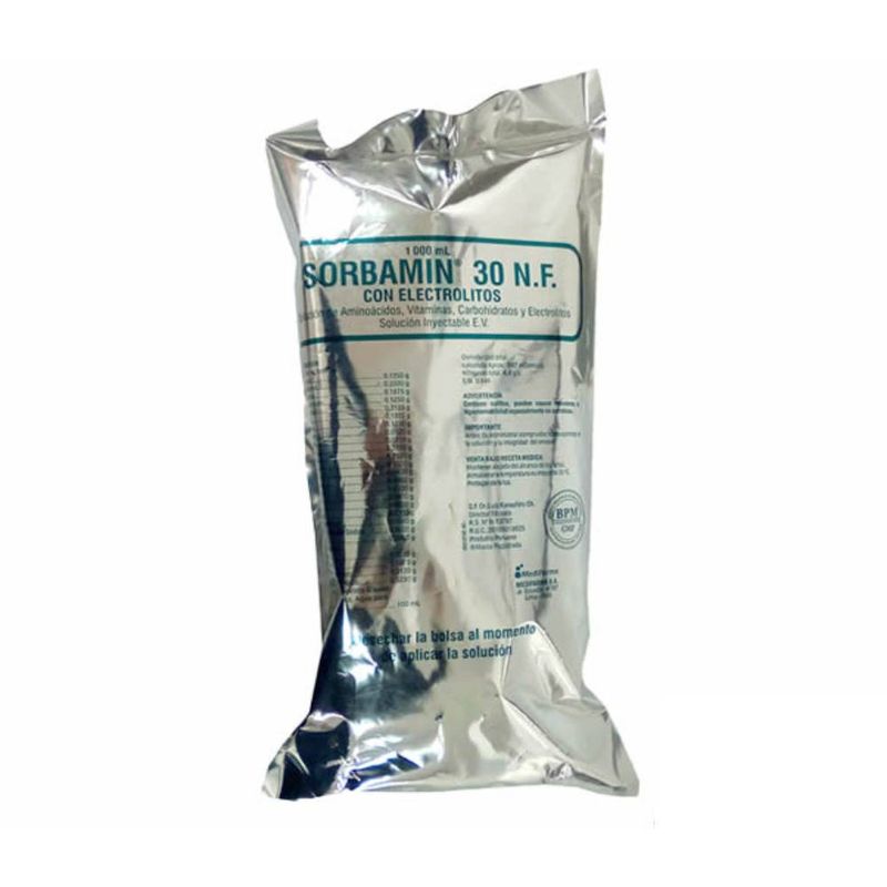 Sorbamin-30-N.F.-con-Electrolitos-Solucion-Inyectable---Bolsa-1000-ml