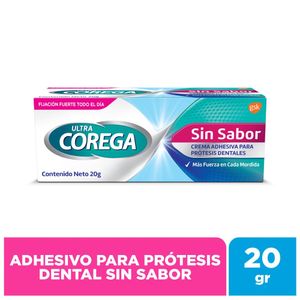 Dental Corega Fijador de Prótesis sin Sabor - Tubo 20 g