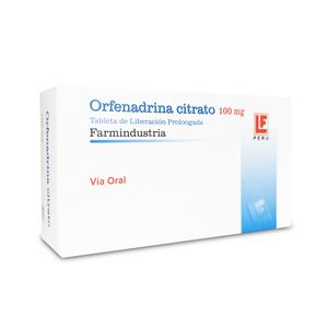 Orfenadrina 100 mg FI Tabletas - Blíster 10 und