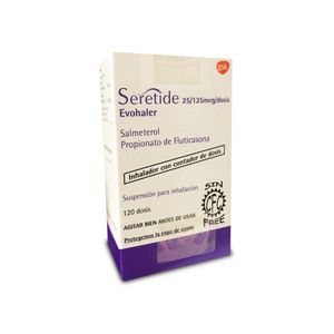 Seretide 25 mcg + 125 mcg Suspensión para Inhalación Inhalador - Frasco 120 dss