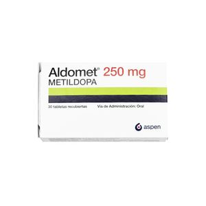 Aldomet 250 mg Tabletas - Caja 30 und