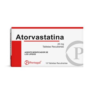 Atorvastatina 20 mg PT Tabletas - Blíster 10 und