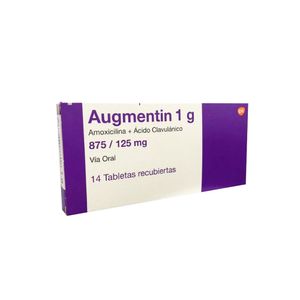 Augmentin 1 g 875 mg + 125 mg Tabletas - Caja 14 und