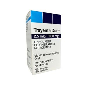 Trayenta Duo 2.5 mg + 1000 mg Comprimidos - Caja 60 und