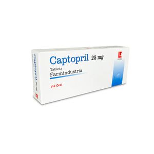 Captopril 25 mg FI Tabletas - Blíster 10 und