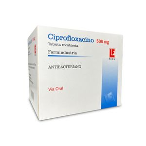 Ciprofloxacino 500 mg FI Tabletas - Blíster 10 und