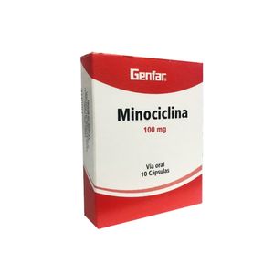 Minociclina 100 mg GF Cápsulas - Caja 10 und