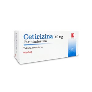 Cetirizina 10 mg FI Tabletas - Blíster 10 und