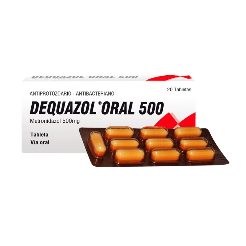 Dequazol-Oral-500-mg-Tabletas---Caja-20-und