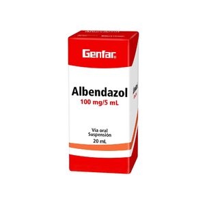 Albendazol 100 mg/5 ml GF Suspensión Oral - Frasco 20 ml