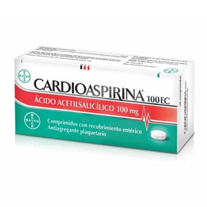 Cardioaspirina 100 mg Tabletas - Caja 20 und