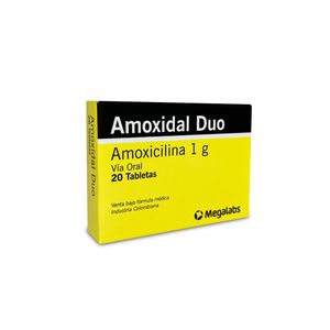 Amoxidal Duo 1 g Comprimidos - Caja 20 und