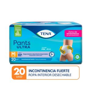 Tena Pants Ultra Ropa Interior Desechable Adultos Talla M - Bolsa 20 und