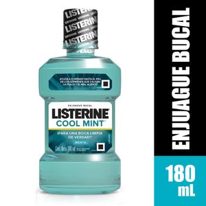 Listerine Cool Mint Enjuague Bucal - Frasco 180 ml