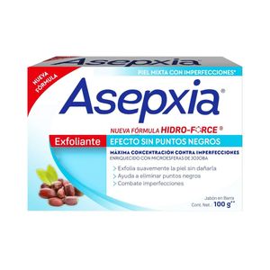 Asepxia Exfoliante Efecto sin Puntos Negros Jabón en Barra - Barra 100 g