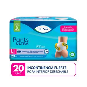 Tena Pants Ultra Ropa Interior Desechable Adultos Talla L - Bolsa 20 und