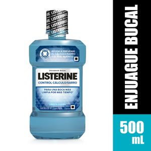 Listerine Control Cálculo Sarro Enjuague Bucal - Frasco 500 ml