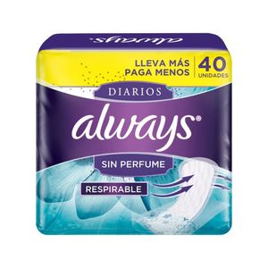 Always Protectores Diarios - Bolsa 40 und