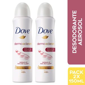 Dove Dermo Aclarant Desodorante en Aerosol - Pack 2 und (150 ml c/u)