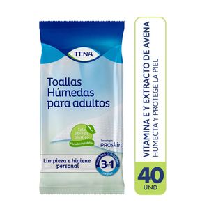 Tena Toallas Húmedas Grandes para Adultos - Bolsa 40 und