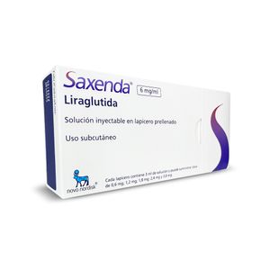 Saxenda 6 mg/ml Solución Inyectable por Unidad - Un Lapicero 3 ml