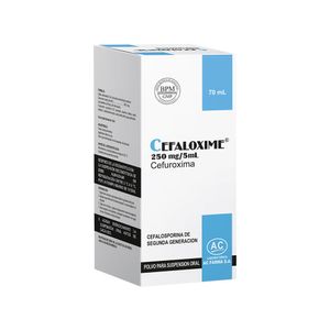 Cefaloxime 250 mg/5 ml Polvo para Suspensión Oral - Frasco 70 ml