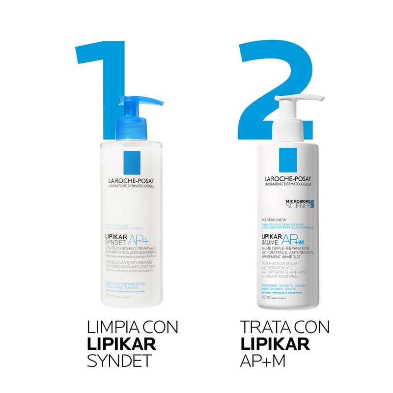 La-Roche-Posay-Lipikar-Syndet-AP--Crema-de-Ducha---Frasco-400-ml