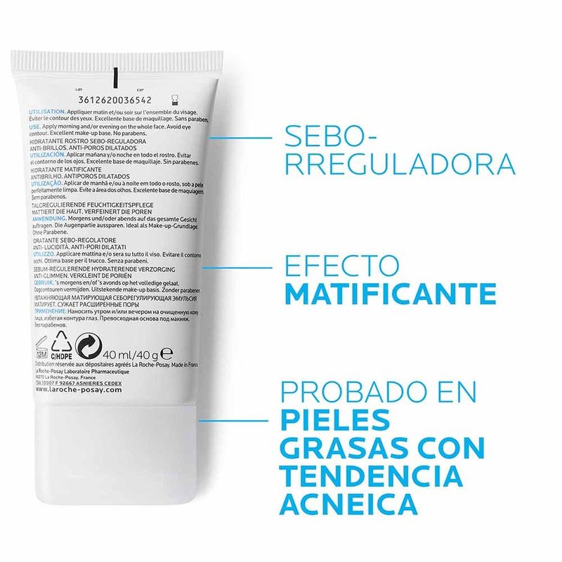 La-Roche-Posay-Effaclar-Mat-Crema-Hidratante---Tubo-40-ml