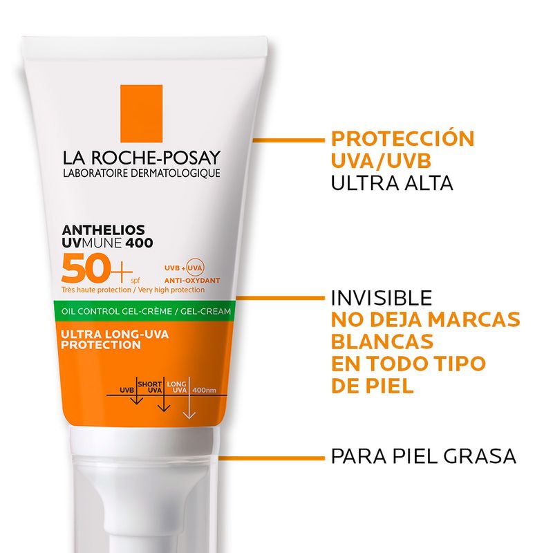 La-Roche-Posay-Anthelios-Uvmune-400-Oil-Control-Gel-SPF50-Sin-Color---Tubo-50-ml