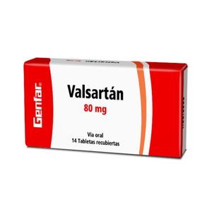 Valsartan 80 mg GF Tabletas - Caja 14 und