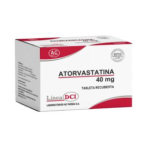 Atorvastatina 40 mg AC Tabletas - Blíster 10 und