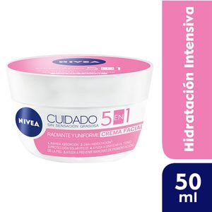 Nivea 5 en 1 Radiante y Uniforme Crema Facial - Pote 50 ml