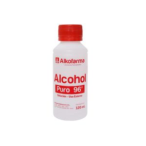 Alkofarma Alcohol Puro 96° - Frasco 120 ml