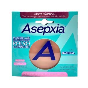 Asepxia Maquillaje en Polvo Anti Imperfecciones Tono Natural - Compacto 10 g