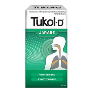 Tukol D 100 mg + 5 mg Jarabe - Frasco 120 ml