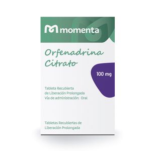 Orfenadrina Citrato 100 mg EF Tabletas - Blíster 10 und